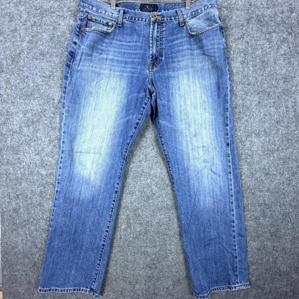 Lucky Brand Jeans Mens 40 Blue Denim 181 Relaxed Straight Leg